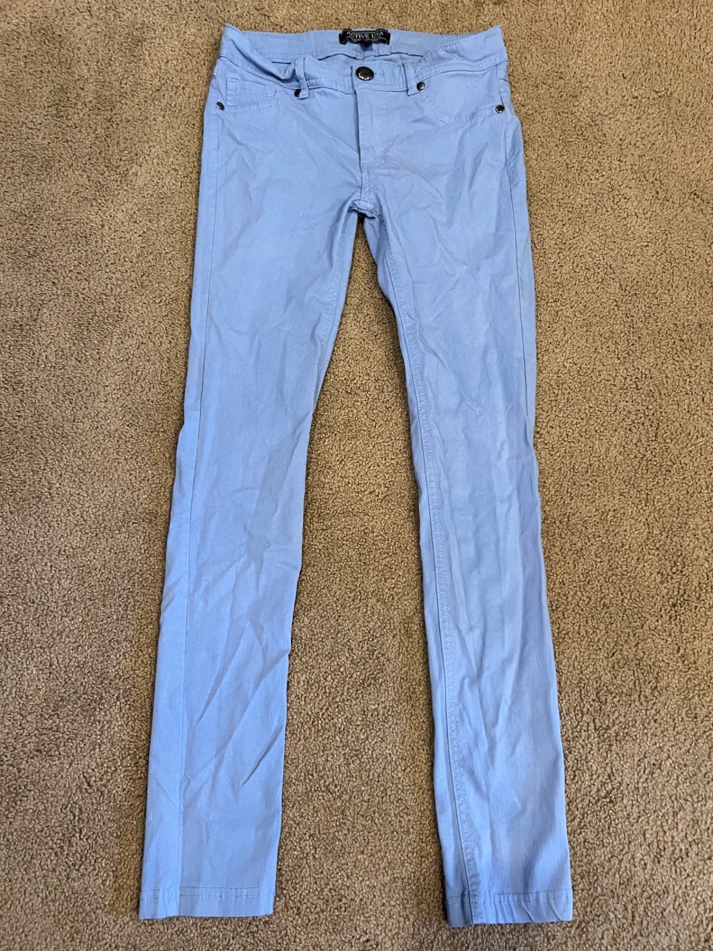 Active USA Light Blue Skinny Leggings